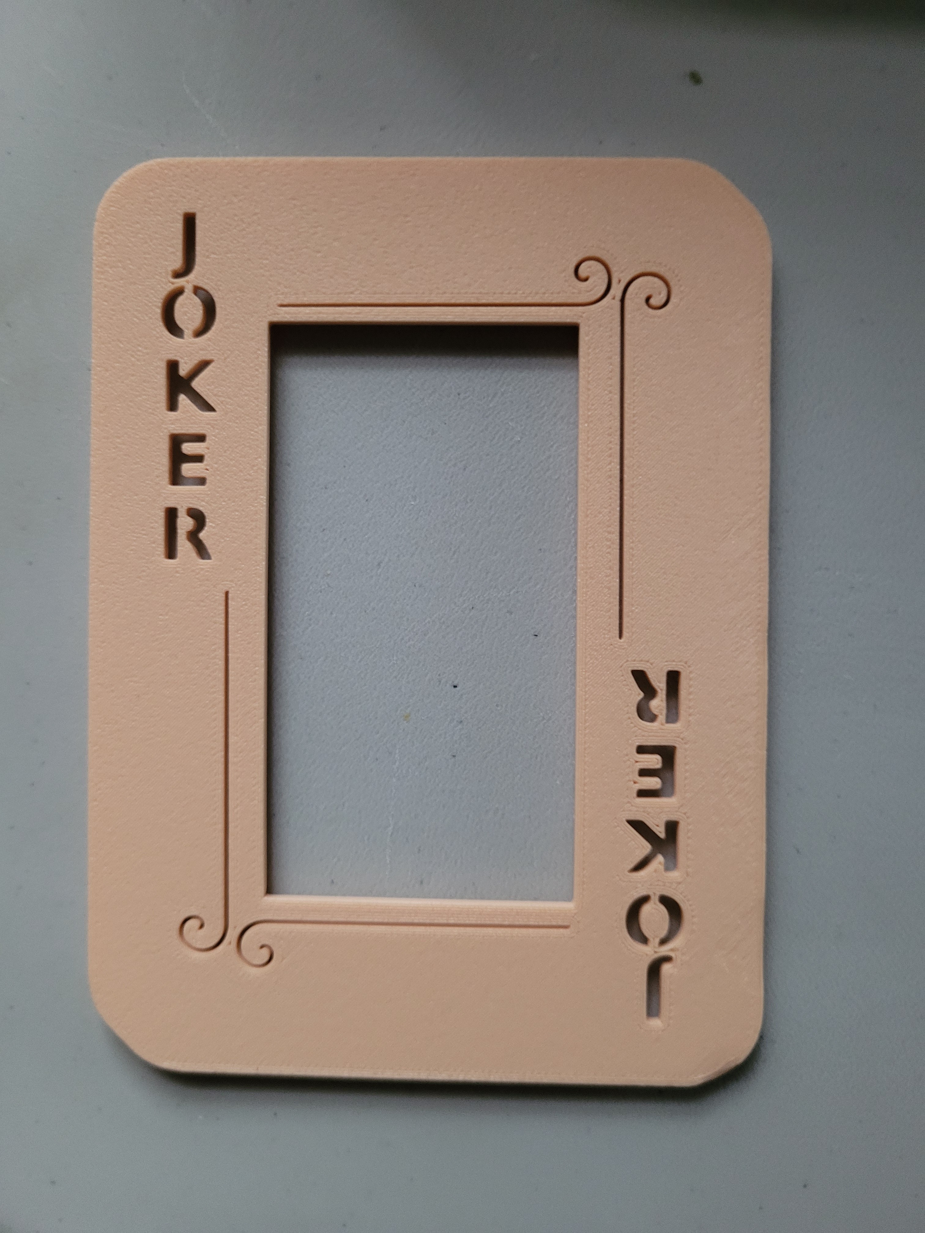 Joker spielen Karte 3D print model - Mito3D