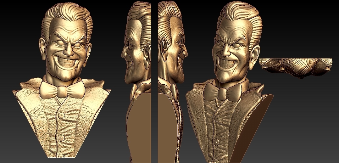 bufón retrato 3D print model - Mito3D