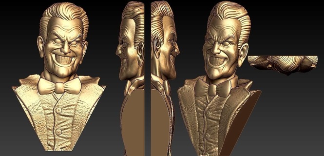 Joker Porträt 3d print model - Mito3D