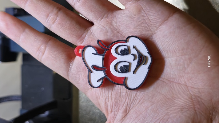jollibee keychain jewelry keychains 3d print model - Mito3D