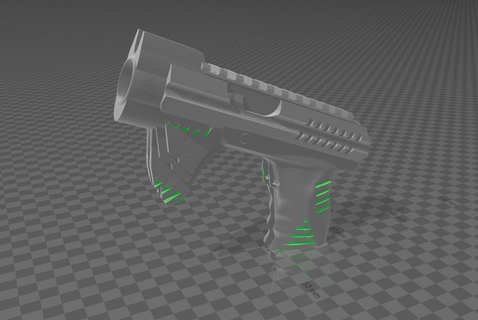 secousse cyber griffe blaster nerf Fusil pistolet mod loisir 3d print model - Mito3D