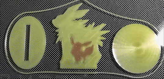 jolteon eevee figure stand Jewelry pokemon eeevee ash misty dual color extruder single 3d print model - Mito3D