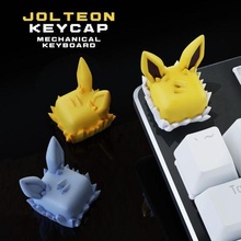 Jolteon Pokémon Tastenkappe 3d mechanisch Tastatur Veelutions Flareon Schlüssel Vaporeon espeon Umbreon Anime Pikachu Pokeball 3d print model - Mito3D