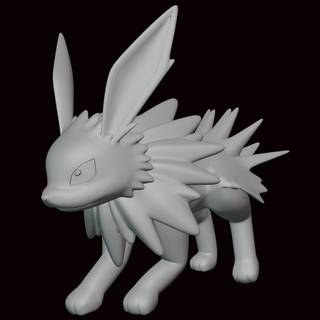 Jolteon Pokémon Zahl Statue Videospiel Videospiele Miniatur Skulptur Fan Art Figur Kanto go 3d print model - Mito3D