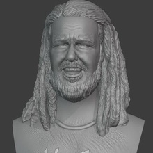 Jonathan Davis Korn Sanat jd şeytan 3d Yazdır obj stl müzik 3d print model - Mito3D
