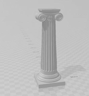 jonica column 3d print model - Mito3D