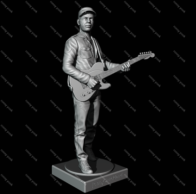 jonny buckland jeu froid 3dprinting musicien légendes imprimable figurine rock star guitare pose mélange stl miniature figure vinyle jouets obj roche rouleau blues bande 3d print model - Mito3D