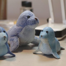 jonny tenuta gioco carino animale foca pupazzo peluche giocattolo 3d print model - Mito3D