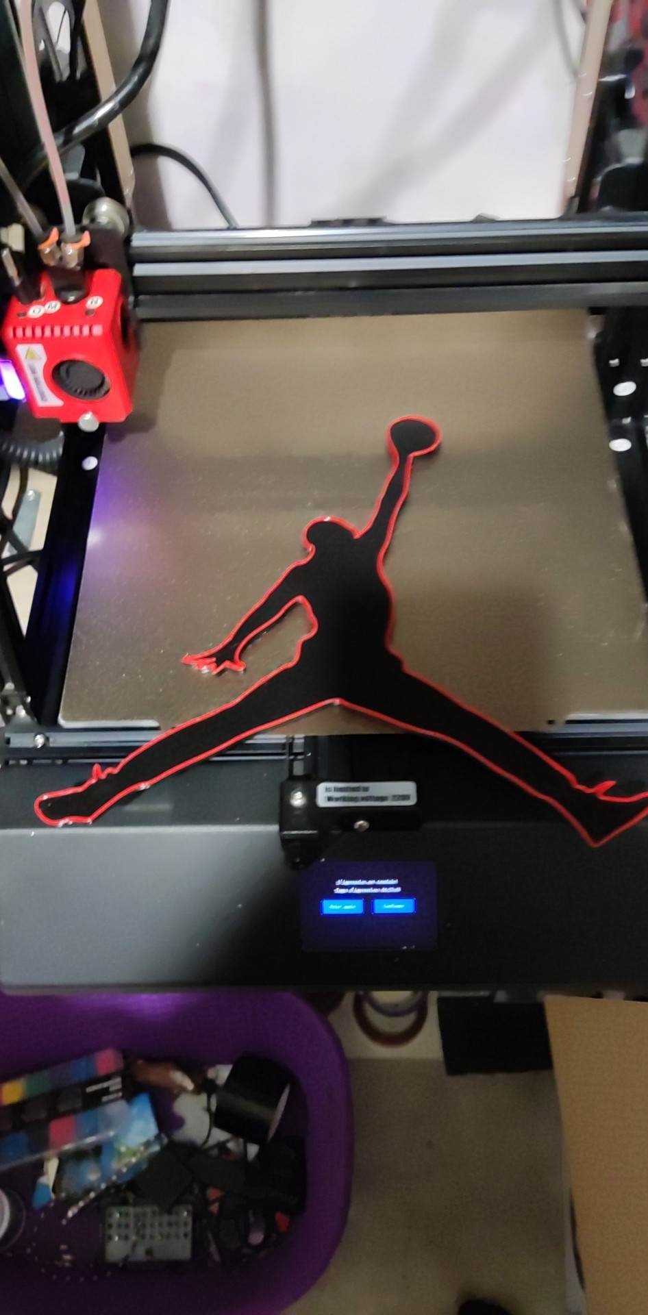 Jordán baloncesto pared decoración nba 23 chicago toros impresión bar joe 3D print model - Mito3D