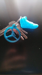 jordan keychain keychain keys key ring key chain michael jordan jordan basketball basketball basketball  3d print model - Mito3D
