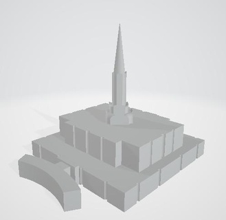 Jordanien Fluss Tempel 3d druckbar Modell Tempel Gebäude Strukturen 3d print model - Mito3D