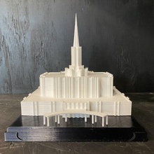 Jordanien Fluss Utah Tempel Architektur Kirche lds Gebäude Strukturen 3d print model - Mito3D
