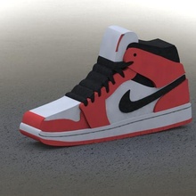 Jordan mode jordan1 j1 Nike engouement basketball chaussures 3d print model - Mito3D