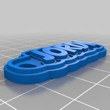Jordi anahtarlık özelleştirilmiş 3d print model - Mito3D