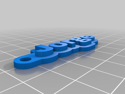 Jorge personalizado llaveros 3d print model - Mito3D