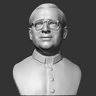 José Maria schrieb 3d drucken Modell Kopf Porträt Büste Zahl Gesicht Statue Skulptur katholisch Spanisch 3d print model - Mito3D