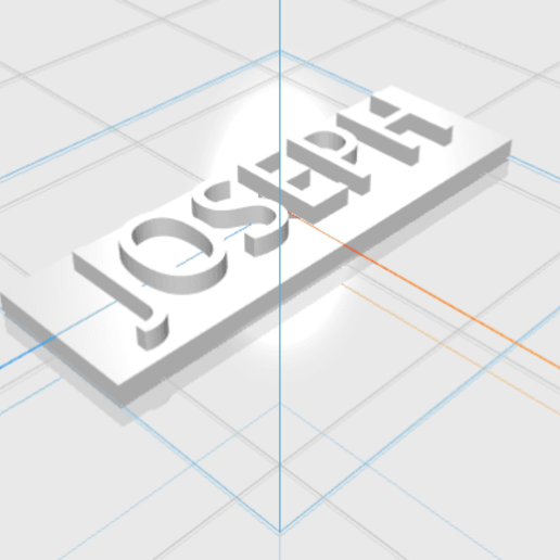 joseph letters name male 3d gift 3D print model - Mito3D
