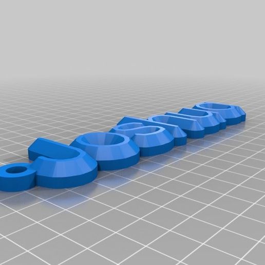 joshua keychain customized organization 3D print model - Mito3D