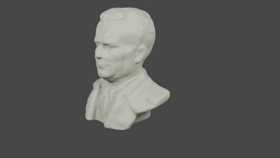 josip broz tito bust yugoslavia sculpture 3d print model - Mito3D