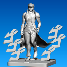 jotaro kujo statua figura arte jojo anime joestar diorama dio In piedi forte minaccia jolyne 3d Stampa pronto bizzarro 3d print model - Mito3D