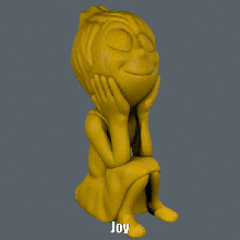 joy easy print no support art lu animation cartoon luifer disney pixar figure inside out model sculpture supportless 3d print model - Mito3D