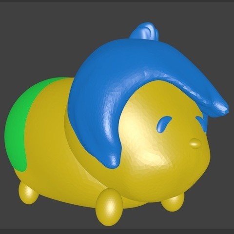 Freude Umgekehrt Kunst Nervenkitzel neue gute Laune mit Angst Traurigkeit disney gelb grün blau Wut 3D print model - Mito3D