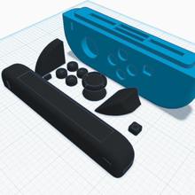 joycon caja del juego caso nintendo interruptor el a la izquierda con alegría de 3d print model - Mito3D