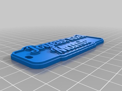 joyeux noel mamiekeychain personalizzato Portachiavi 3d print model - Mito3D