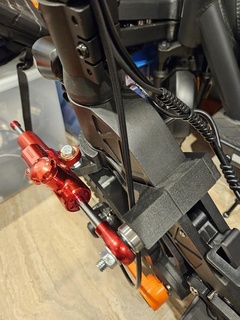 joyor s10 - steering damper mounts mount bracket stabilizer 3d print model - Mito3D