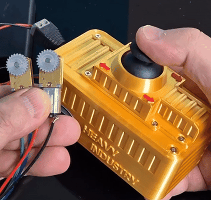 joystick case-arduino nano & l298n case arduino dc socket electronics 3d print model - Mito3D