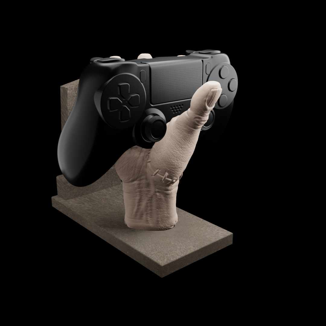 manette doigts Addams ps4 fou 3D print model - Mito3D