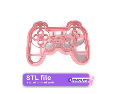 joystick gaming cookie cutter stl file fortnite kitchen tool llama games 3d print 3d print model - Mito3D