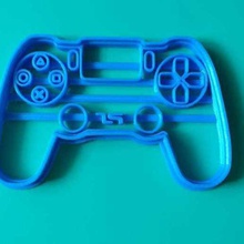 joystick ps playstation cortador de galletas casa sony dise o mando control cortantes cortante videojuego consola 3d print model - Mito3D