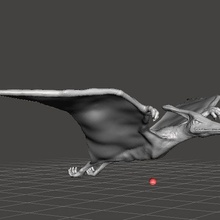 jp pteranodon figure model animal creature wildlife 3d print model - Mito3D