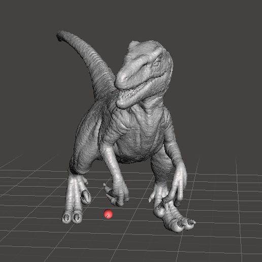jp raptor dinosaur figure model animal creature wildlife 3D print model - Mito3D