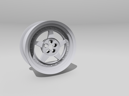 jr6 estilo trc meta fijación 1 24 deriva rueda borde 3d print model - Mito3D