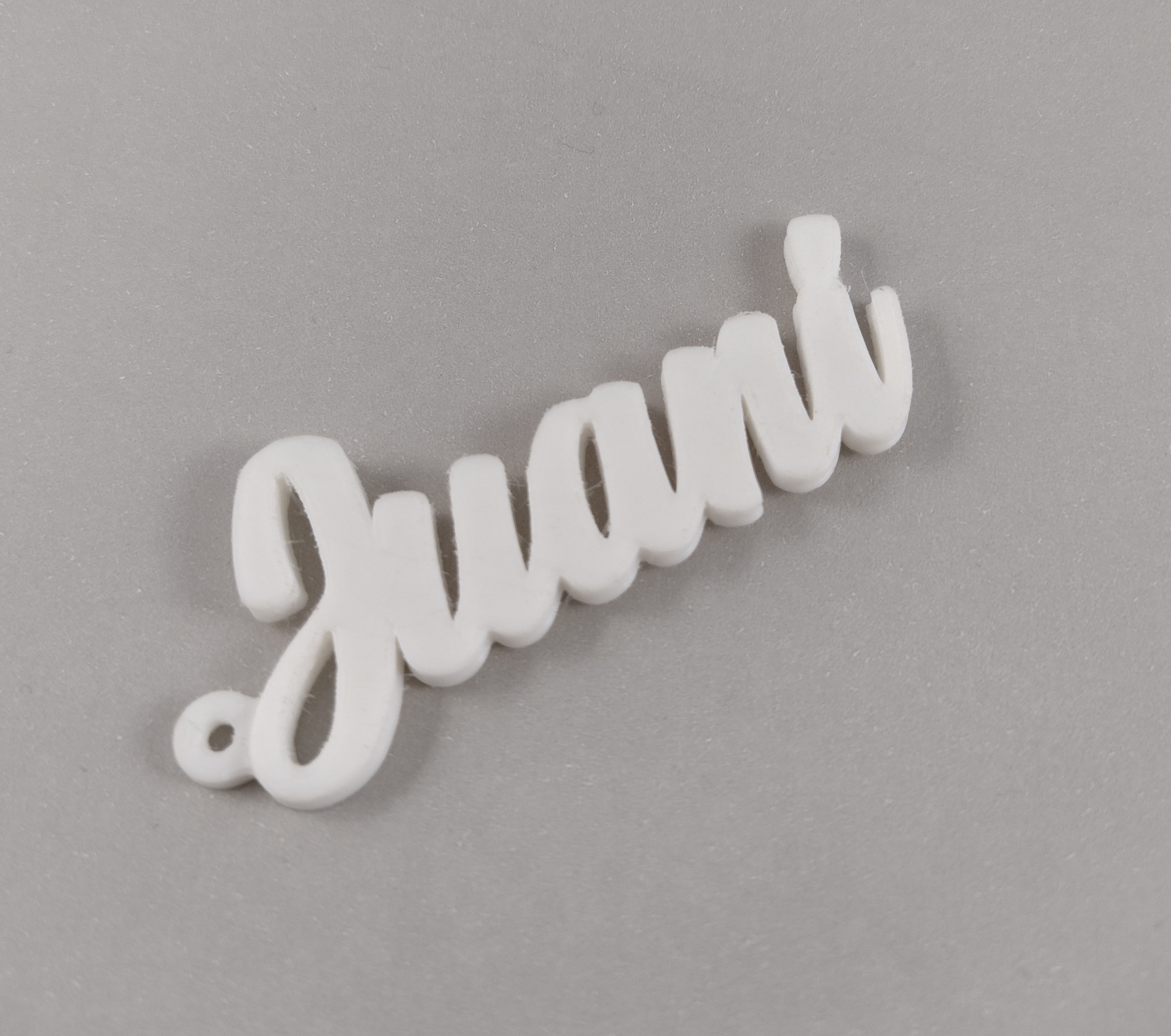 Juani porte clés Nom pendentif gadget bijou déco enfant Juan ignacio 3D print model - Mito3D