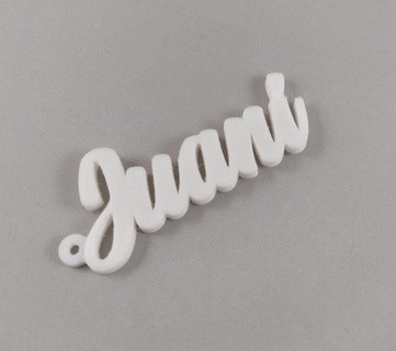 Juani anahtarlık isim kolye gadget mücevher deko çocuk Juan Ignacio 3d print model - Mito3D