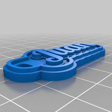 juan personalizado llaveros 3d print model - Mito3D