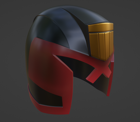 juiz dredd capacete stl arte mega cidade 1 sci fi ciência ficção 3d impressão cosplay filme réplica traje suporte quadrinho livro engrenagem futurista lei executor impressora arquivos acessórios film inspired 3d print model - Mito3D