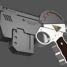 judge dredd Gesetzgeber mk2 verschiedene gun sci-fi Pistole 3d print model - Mito3D