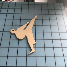 judo Schlüsselanhänger gadget Schlüssel-ring Schlüssel judoka Judoka 3d print model - Mito3D