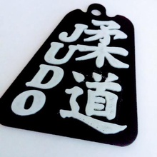 judo Schlüsselanhänger Kunst sport 3d print model - Mito3D