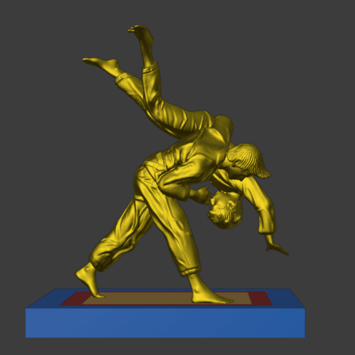 Judoka diyorama judo Spor Dalları 3D print model - Mito3D