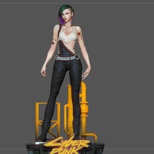 Judy alvarez estátua cyberpunk 2077 jogos personagem menina 3d impressão sexy johnny mão prata keanu Reeves John pavio legal futuro 3d print model - Mito3D