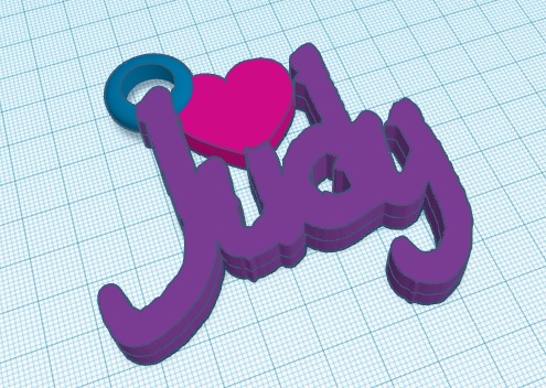 Judy chaveiro 3D print model - Mito3D