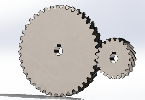 juego de engranajes elicoidale sessione n 2 1 utensili engranaje rueda dentada helicoidal mecanismo rotazione 3d print model - Mito3D