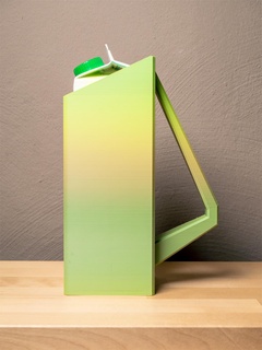cruche jus pack 7x7 cm tétra packs récipient poignée Accueil maison minimaliste stylet moderne utile pot lanceur manipuler 3d print model - Mito3D