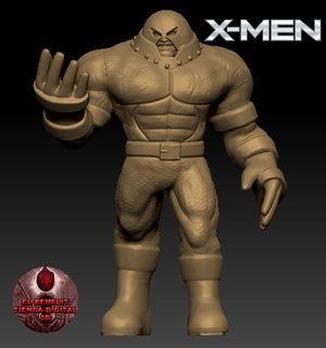 juggernaut X Men glotón maravilla personaje juego ender 3 Cíclope bestia magneto 3d print model - Mito3D