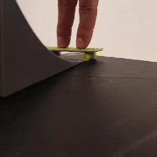 juguete patineta paraca dedos juego pistas mecanico impresionar 3d 3d print model - Mito3D